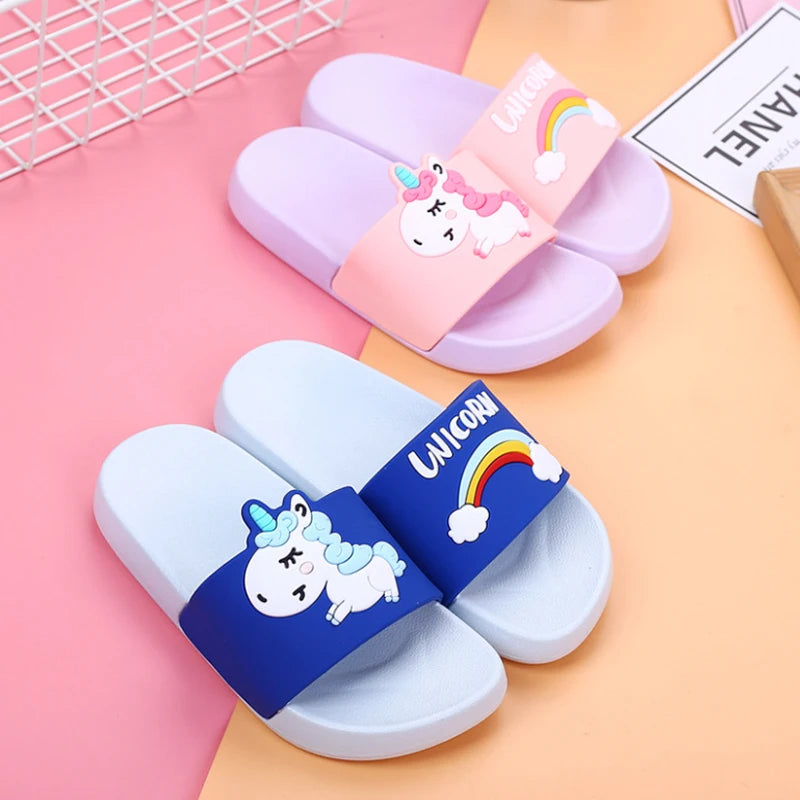 Rainbow Unicorn Slides for Kids