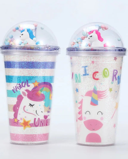 Glitter Dome Unicorn Water Bottle