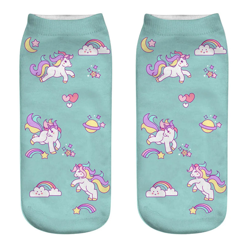 Little Unicorn Pattern Socks