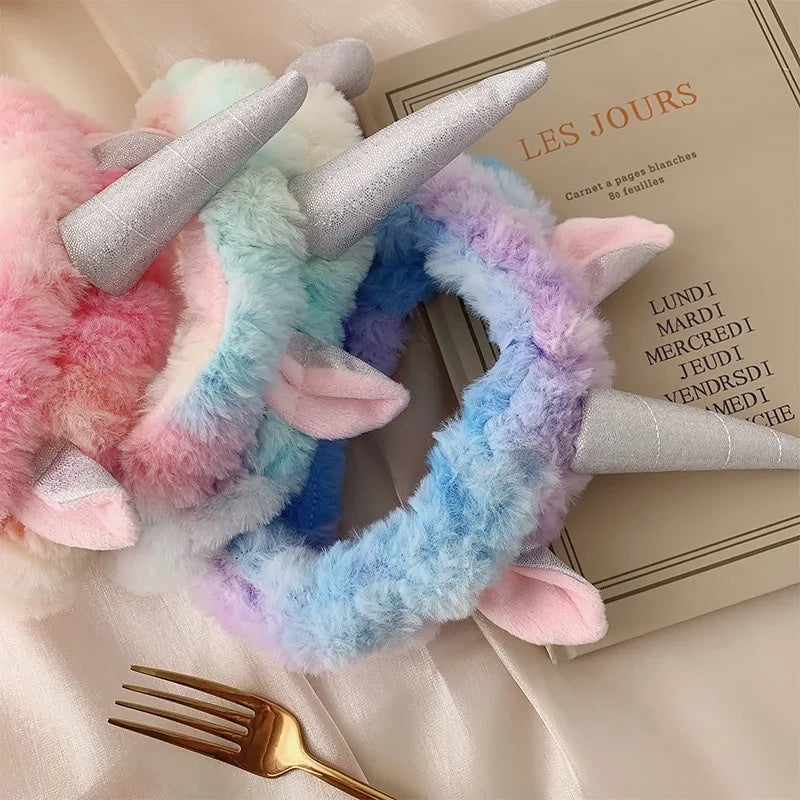 Pink Fluffy Unicorn Party Headband