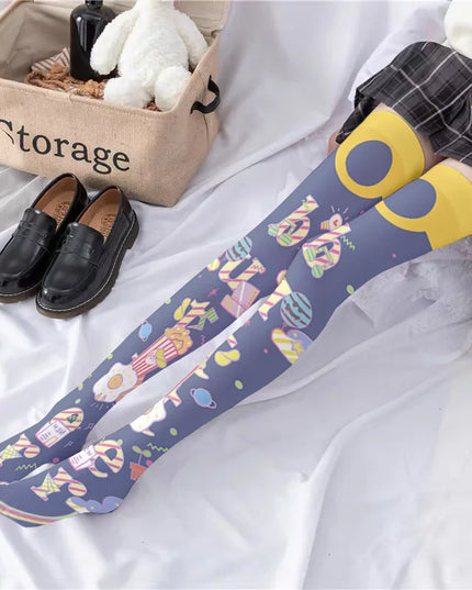 Unicorn Thigh-High Socks 60cm