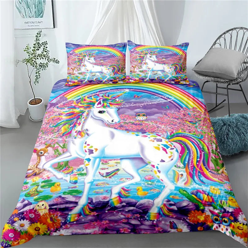 Shine Star Unicorn Bedding