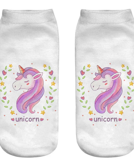 Unicorn Wreath Pastel Socks