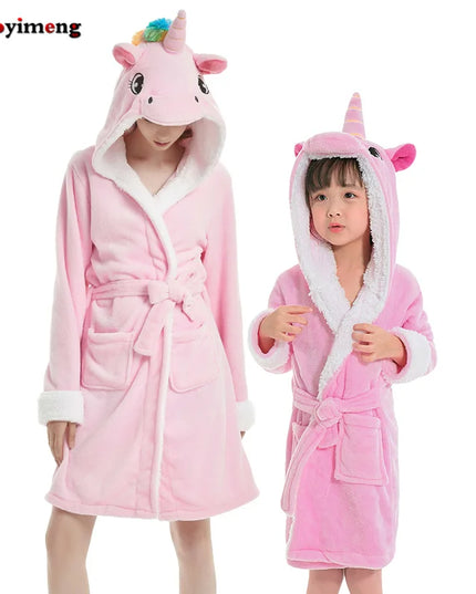 Fluffy Pink Unicorn Robe