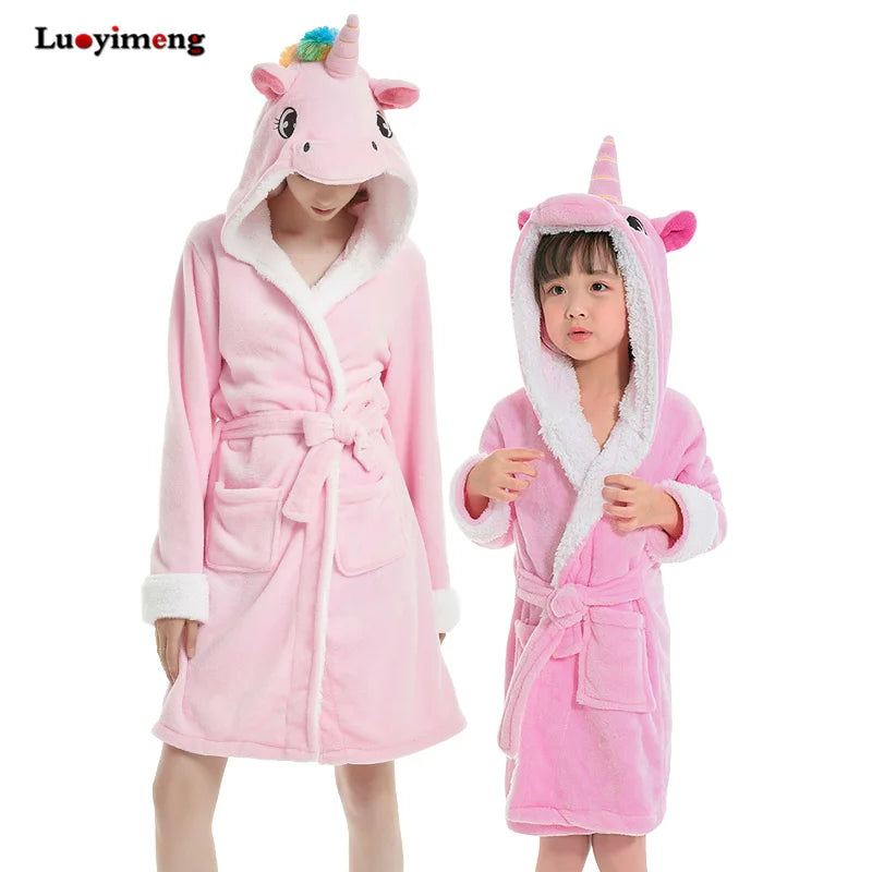 Fluffy Pink Unicorn Robe