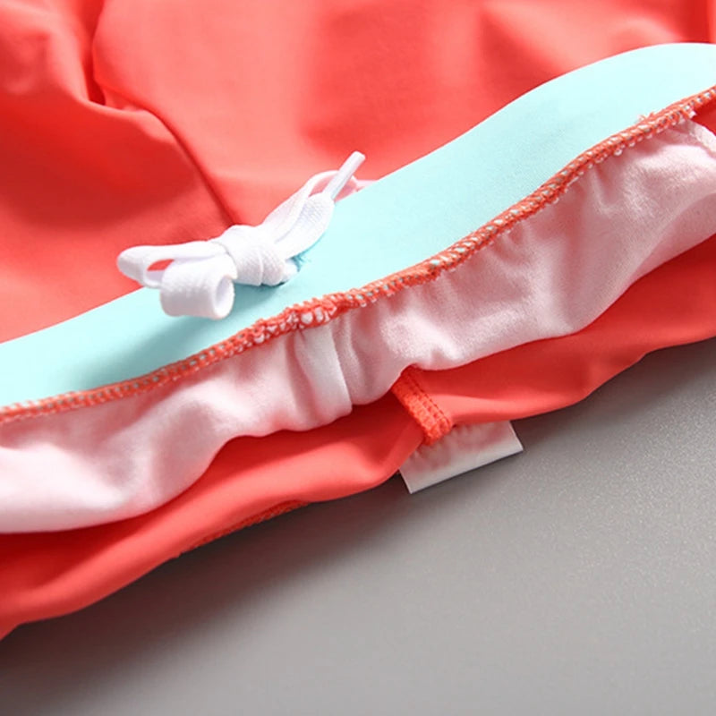 Coral Childrens Unicorn Swimsuit Set
