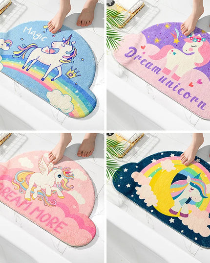 Rainbow Cloud Bath Rug