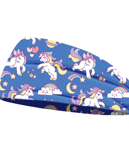 Blue Unicorn Workout Headband