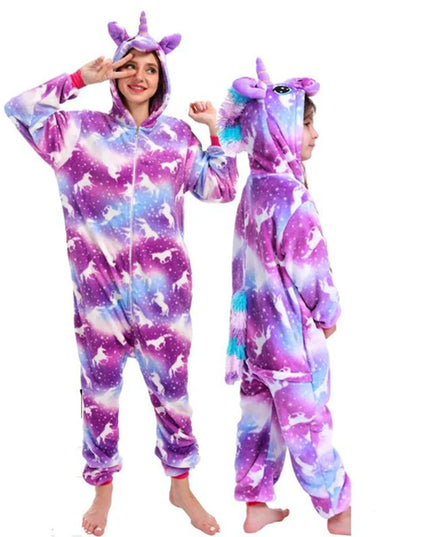 Purple Galaxy Adult Unicorn Onesie