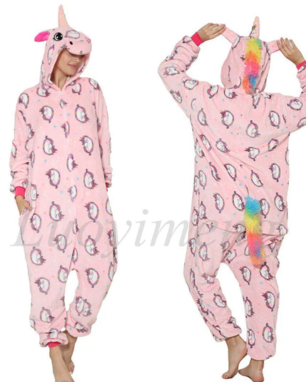 Pink Face Print Unicorn Onesie