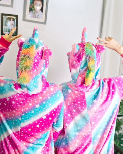 Pink Blue Matching Unicorn Onesie