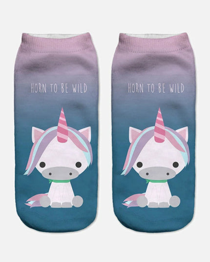 Bold Candy Unicorn Socks for Kids