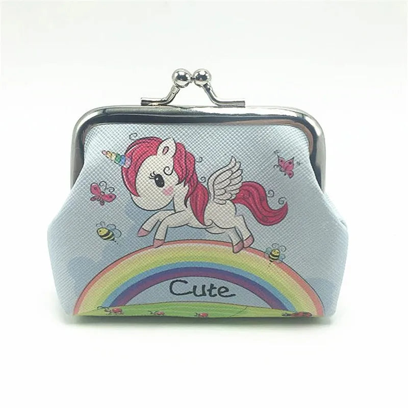Rainbow Clasp Unicorn Purse