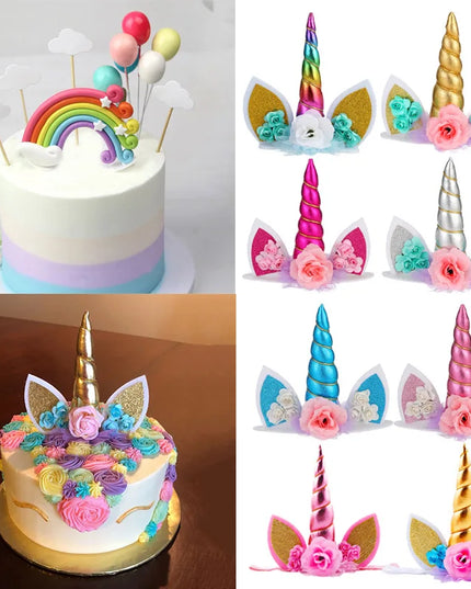Happy Birthday Unicorn Cake Topper