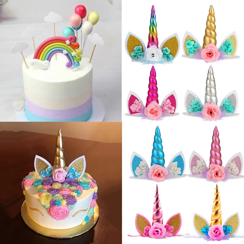 Happy Birthday Unicorn Cake Topper