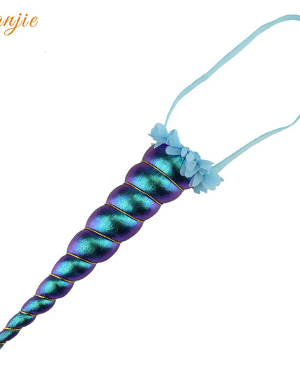 8-Inch Silver Unicorn Horn for Cosplay