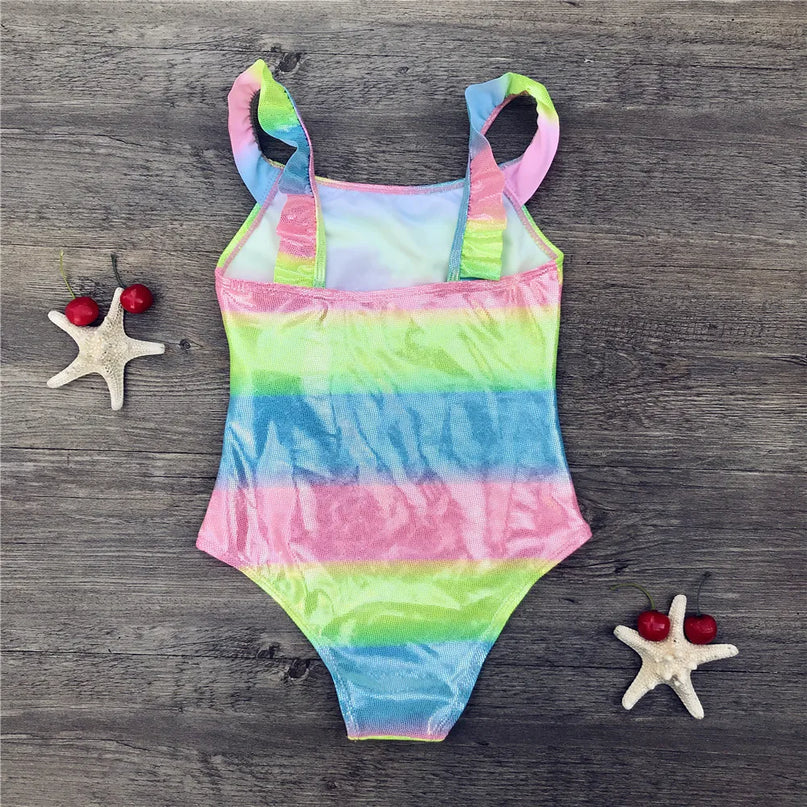 Glitter Rainbow Unicorn Swimsuit
