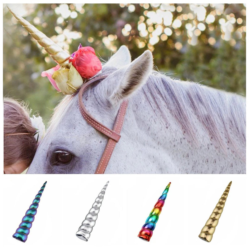 Gold Unicorn Horn for Cosplay Photos
