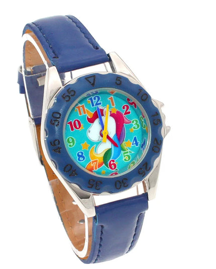 Hot Pink Leather Unicorn Watch
