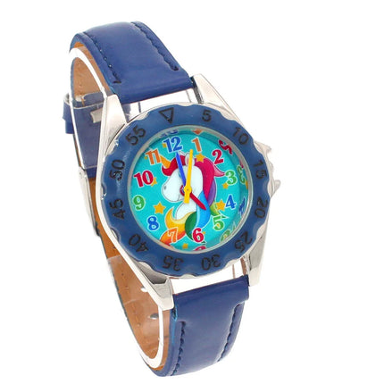 Hot Pink Leather Unicorn Watch