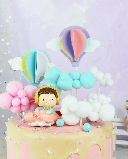 8-Piece Unicorn Cake Topper Kit