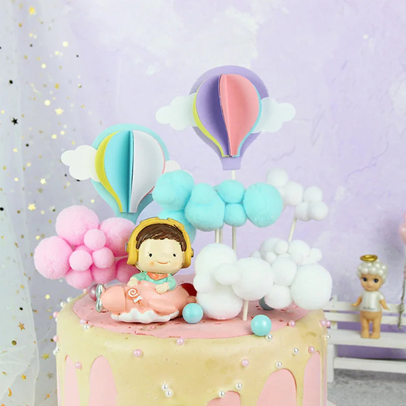 8-Piece Unicorn Cake Topper Kit