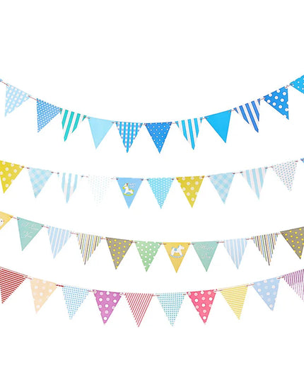 Gold hooves and tail detail of the paper unicorn bunting