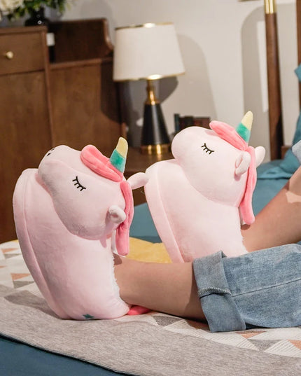 Happy Joyful Unicorn Slippers