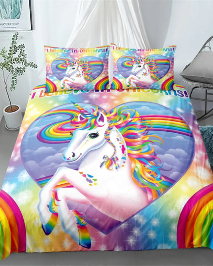 Rose Petal Lashes Unicorn Bedding