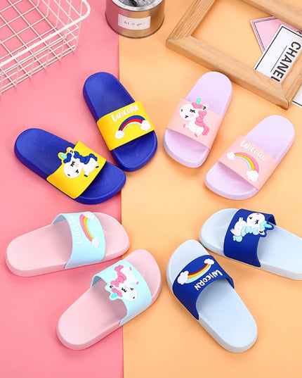 Rainbow Unicorn Slides for Kids