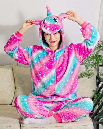 Pink Blue Matching Unicorn Onesie