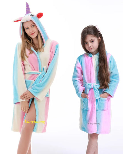 Vivid Galaxy Hooded Unicorn Robe
