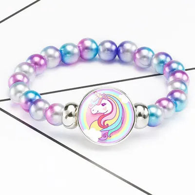 Rainbow Unicorn Bracelet for Girls