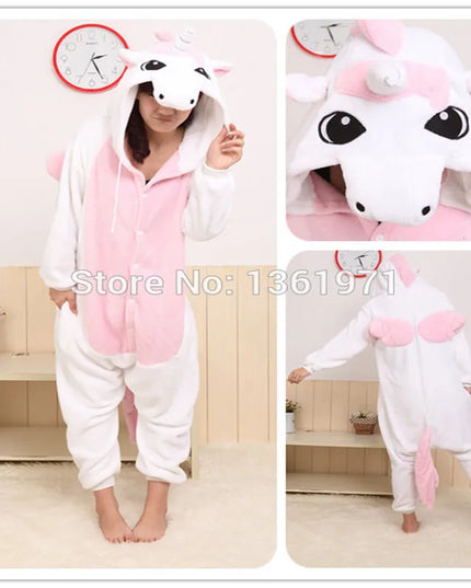 Winged Pink White Unicorn Onesie