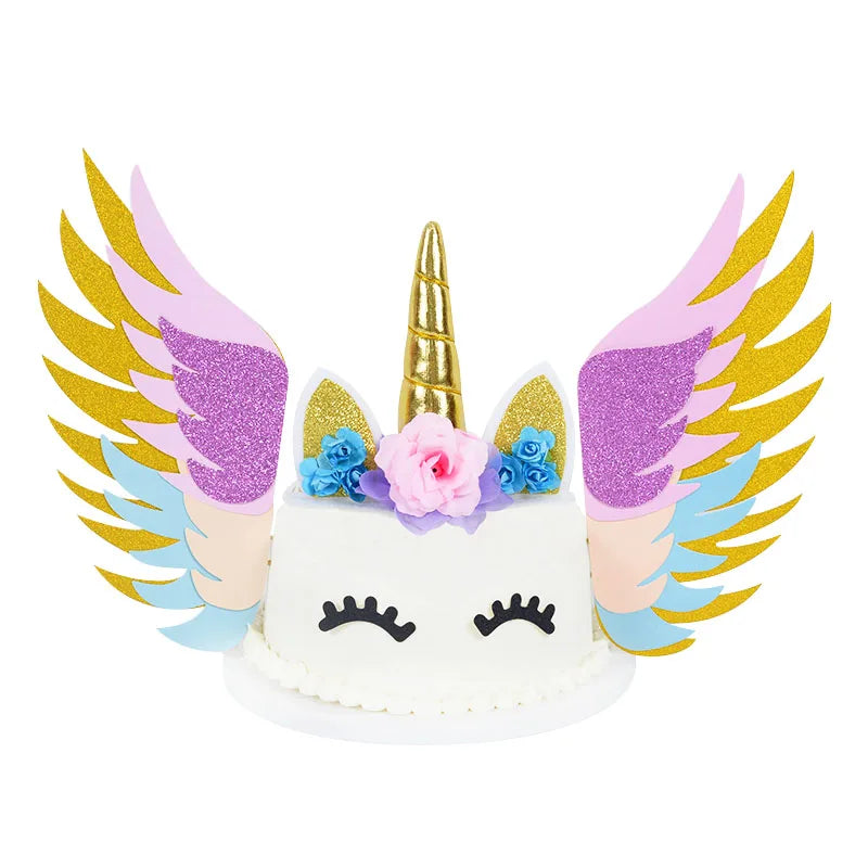 Fuchsia Ears and Horn Cake Topper
