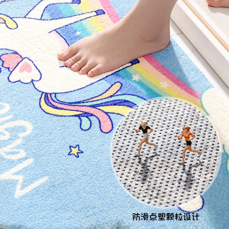 Rainbow Cloud Bath Rug