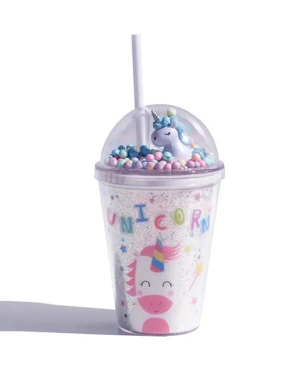 Glitter Dome Unicorn Water Bottle