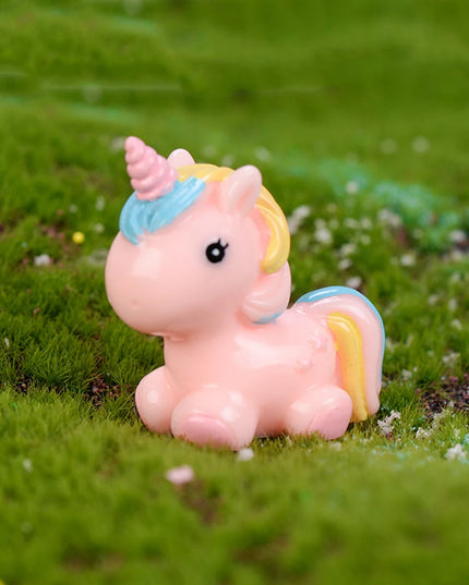 White Rainbow Unicorn Figurine