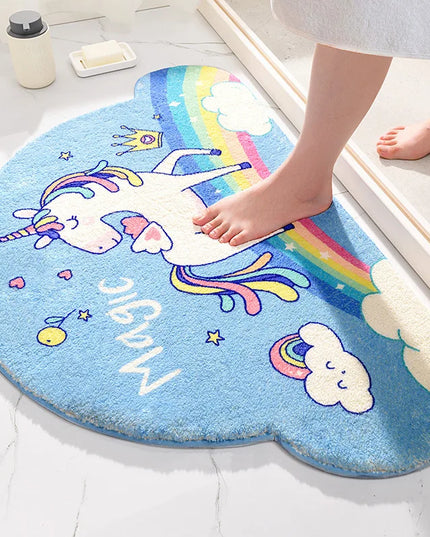 Rainbow Cloud Bath Rug