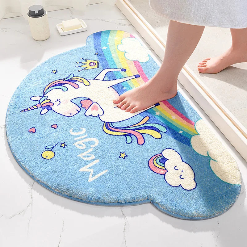 Rainbow Cloud Bath Rug
