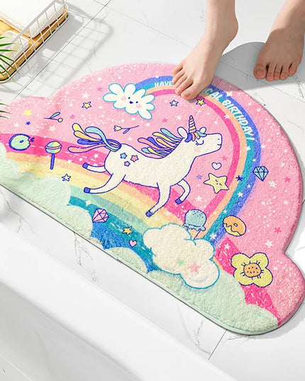 Rainbow Cloud Bath Rug