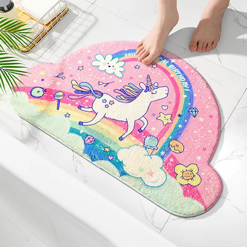 Rainbow Cloud Bath Rug