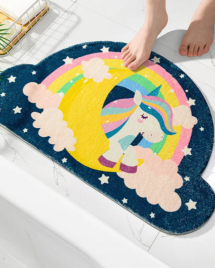 Rainbow Cloud Bath Rug