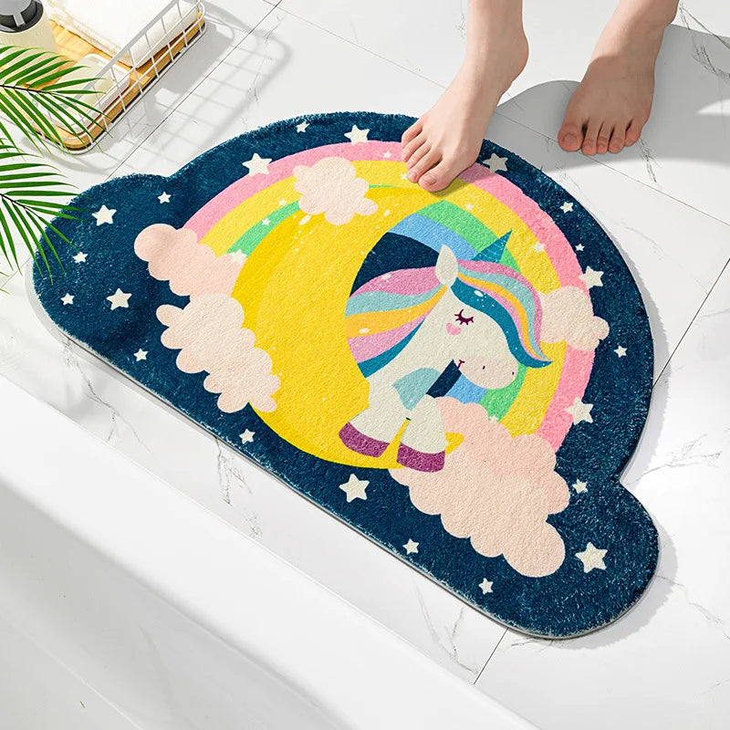 Rainbow Cloud Bath Rug