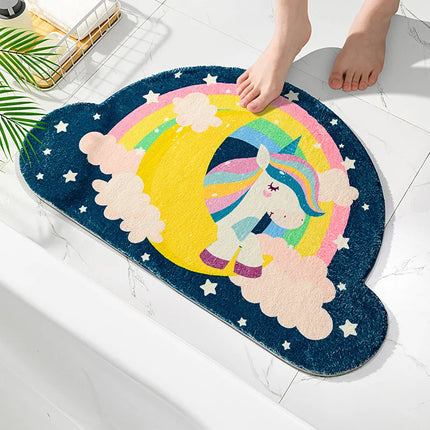 Rainbow Cloud Bath Rug