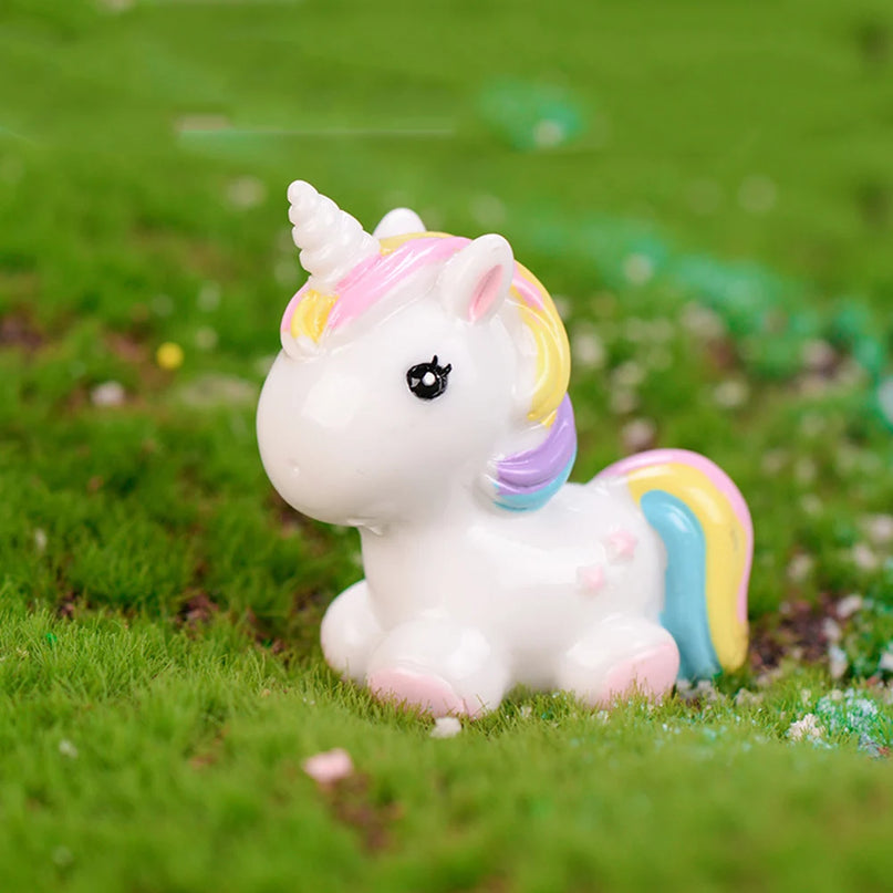 Pastel Rainbow Unicorn Mini Figurine