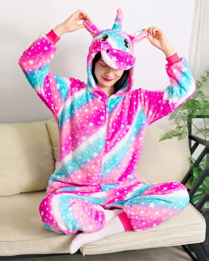 Pink Blue Matching Unicorn Onesie