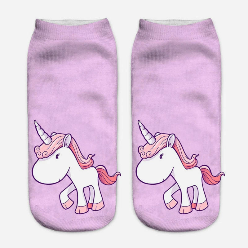 Rainbow Mane Unicorn Socks