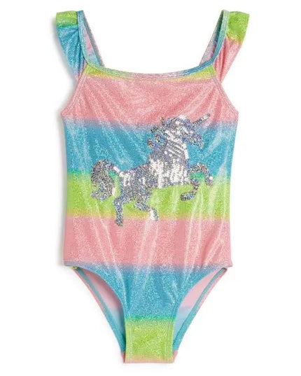 Glitter Rainbow Unicorn Swimsuit