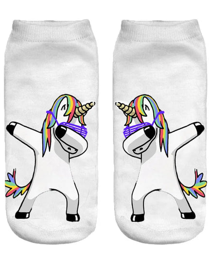 Dabbing Unicorn Ankle Socks